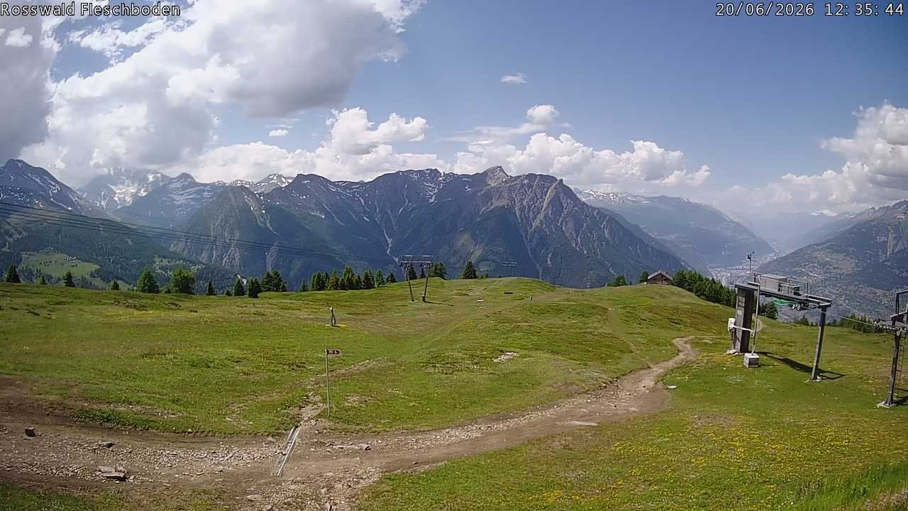 Archiv Foto Webcam Rosswald - Fleschboden
