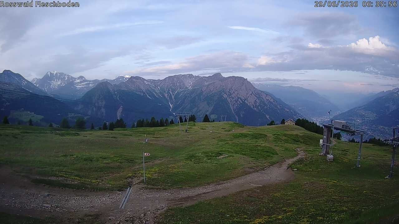Archiv Foto Webcam Rosswald - Fleschboden