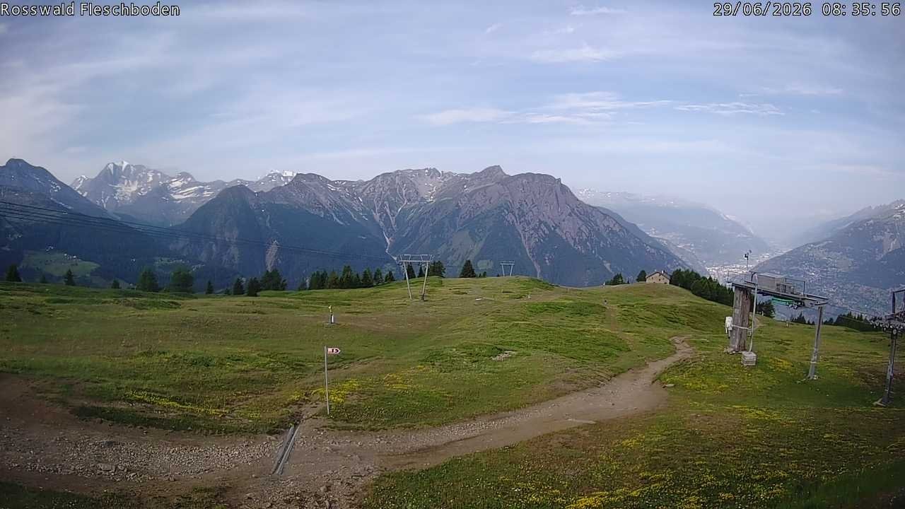 Archiv Foto Webcam Rosswald - Fleschboden