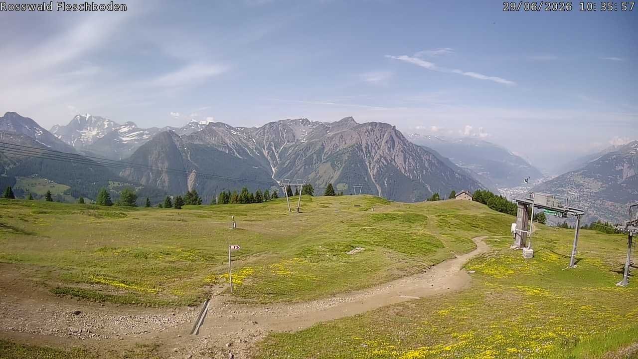 Archiv Foto Webcam Rosswald - Fleschboden