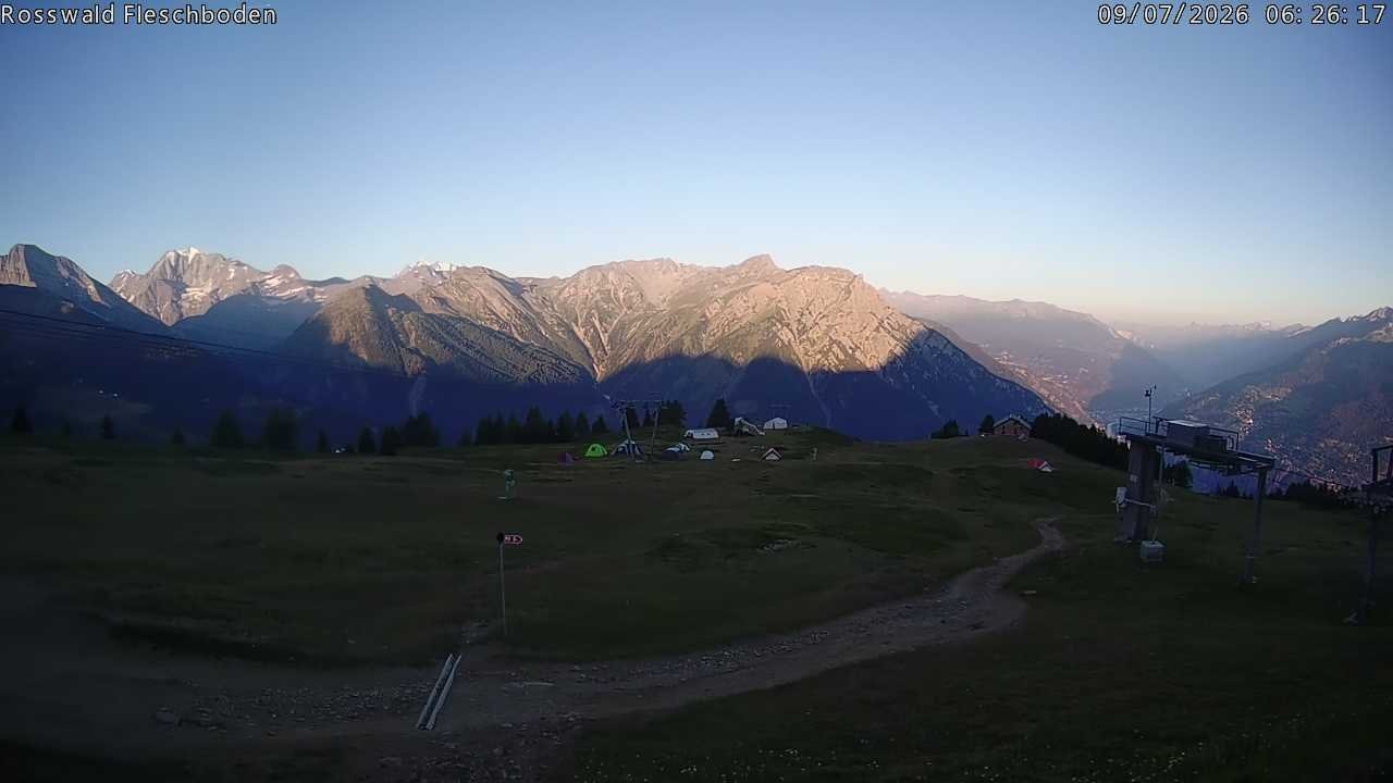 Archiv Foto Webcam Rosswald - Fleschboden