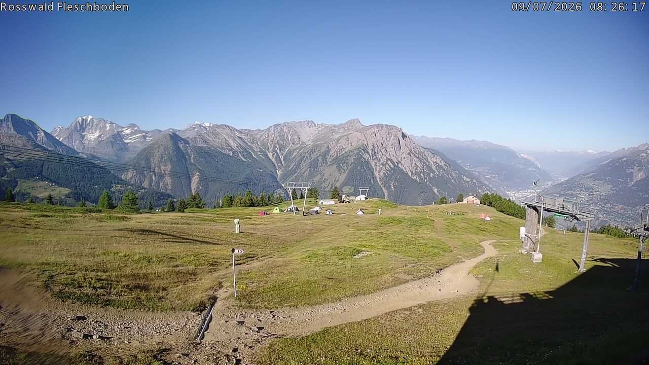 Archiv Foto Webcam Rosswald - Fleschboden