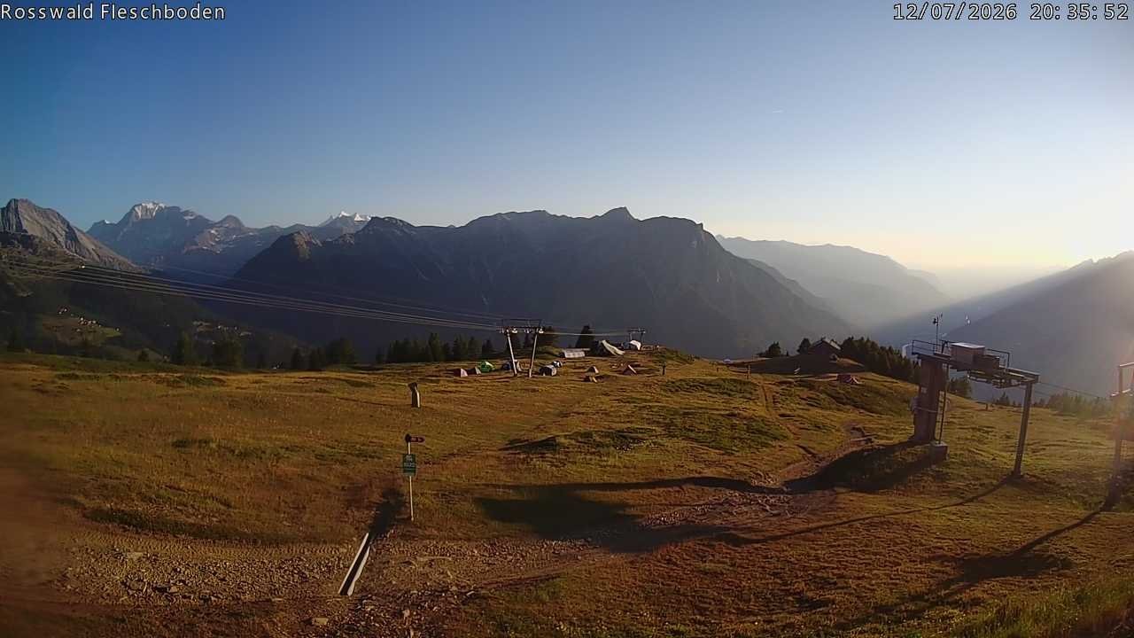 Archiv Foto Webcam Rosswald - Fleschboden