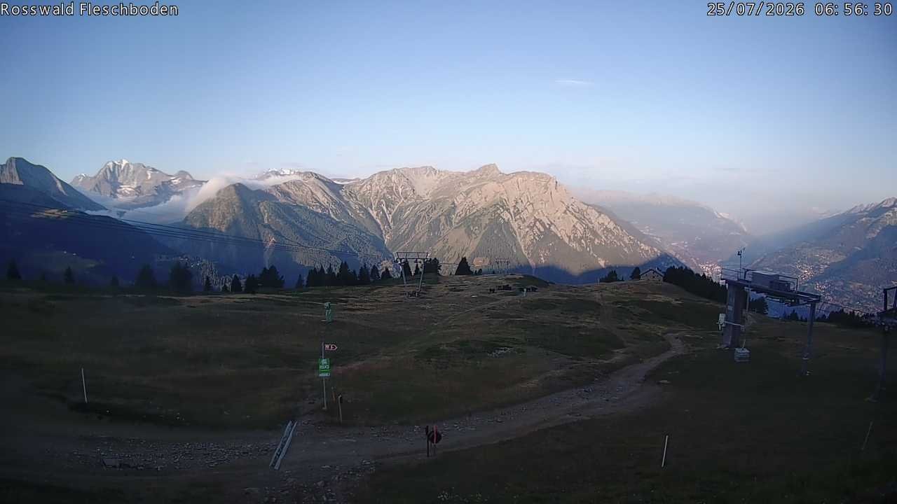 Archiv Foto Webcam Rosswald - Fleschboden