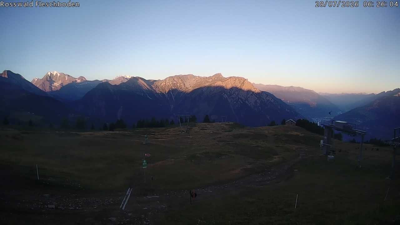 Archiv Foto Webcam Rosswald - Fleschboden