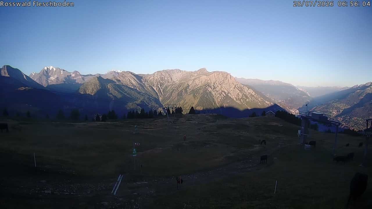 Archiv Foto Webcam Rosswald - Fleschboden