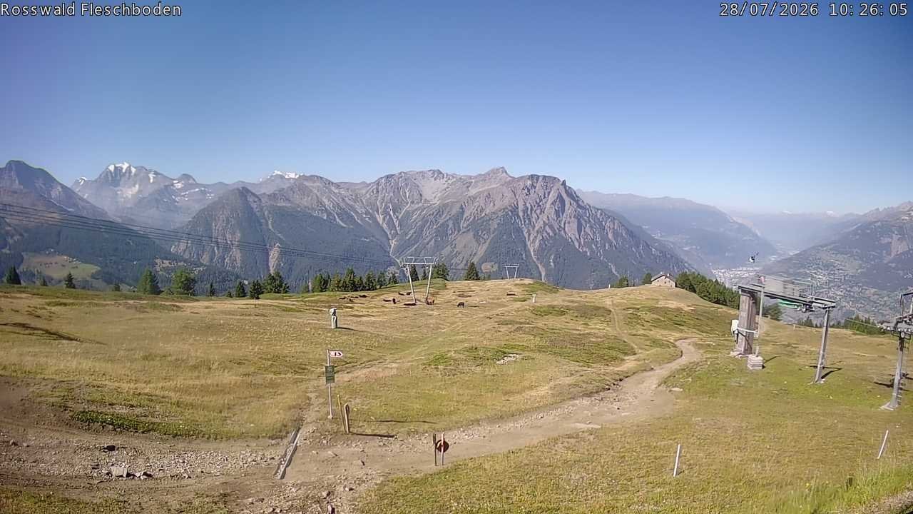 Archiv Foto Webcam Rosswald - Fleschboden