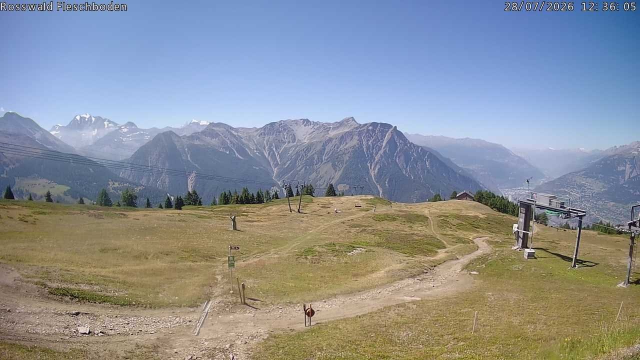 Archiv Foto Webcam Rosswald - Fleschboden