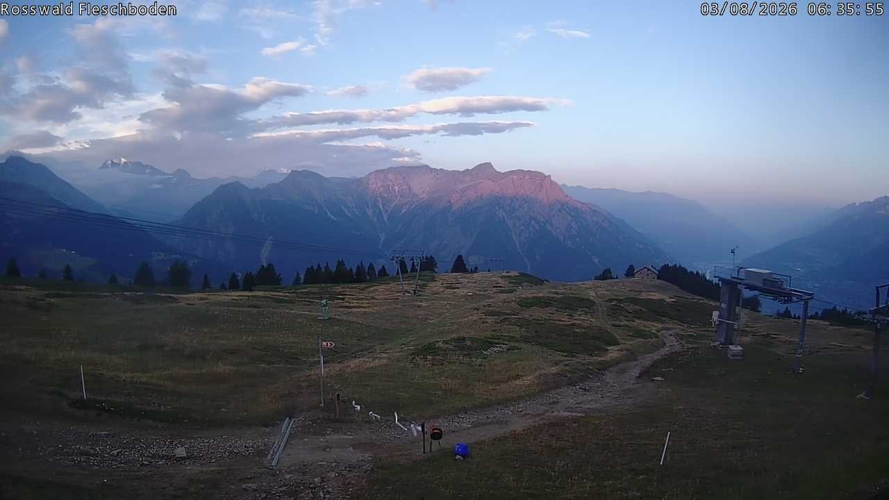 Archiv Foto Webcam Rosswald - Fleschboden