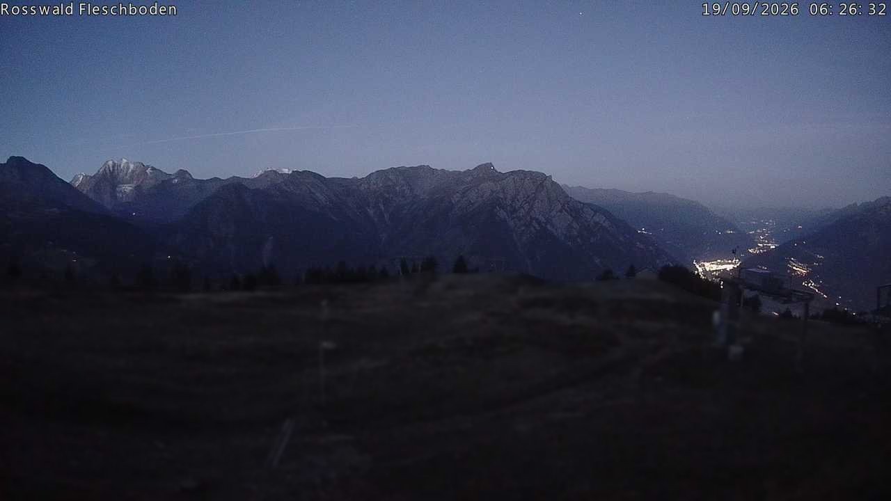 Archiv Foto Webcam Rosswald - Fleschboden