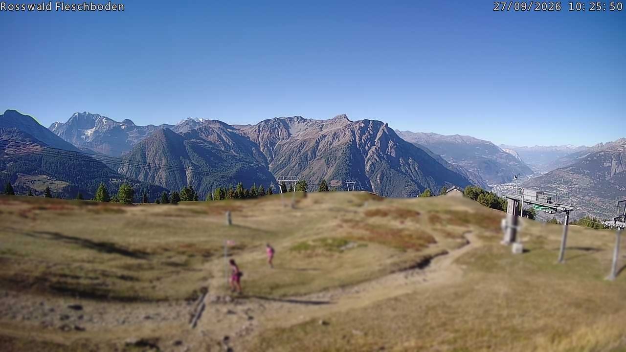 Archiv Foto Webcam Rosswald - Fleschboden