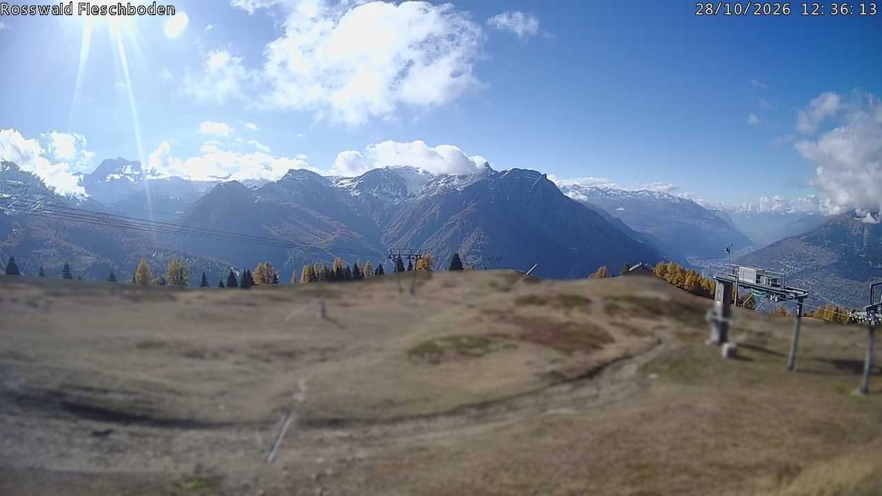 Archiv Foto Webcam Rosswald - Fleschboden