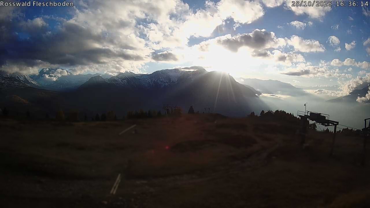Archiv Foto Webcam Rosswald - Fleschboden