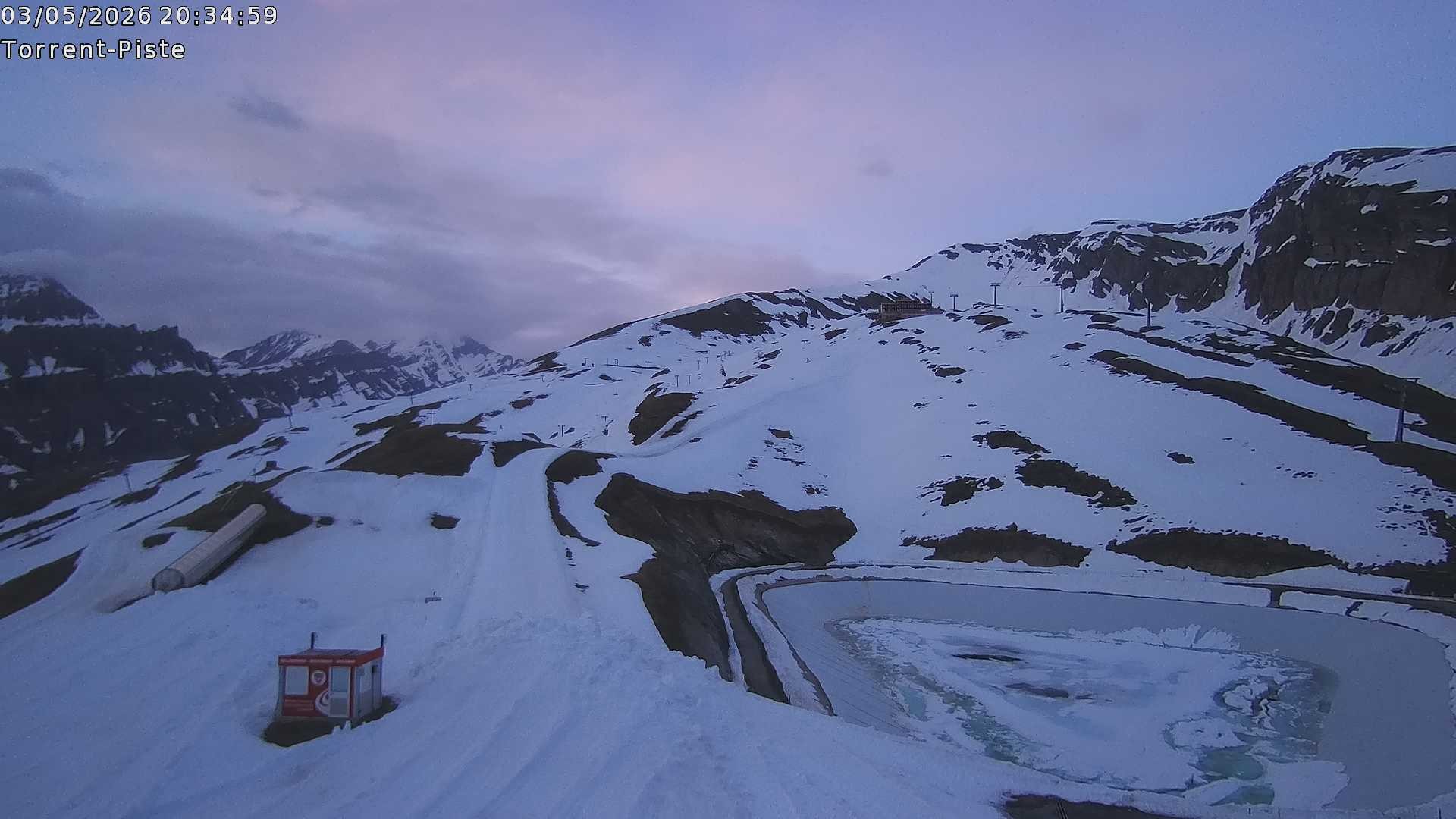 Archived image Webcam Leukerbad - Top station Rinderhütte
