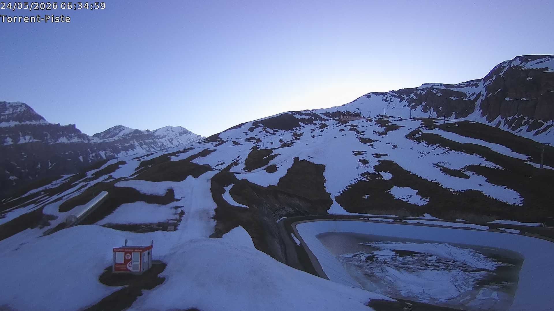 Archived image Webcam Leukerbad - Top station Rinderhütte