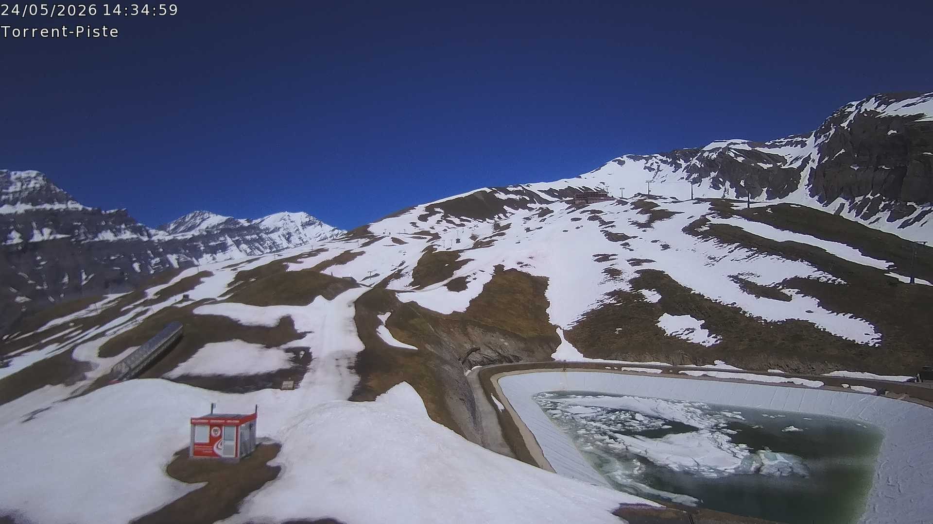 Archived image Webcam Leukerbad - Top station Rinderhütte