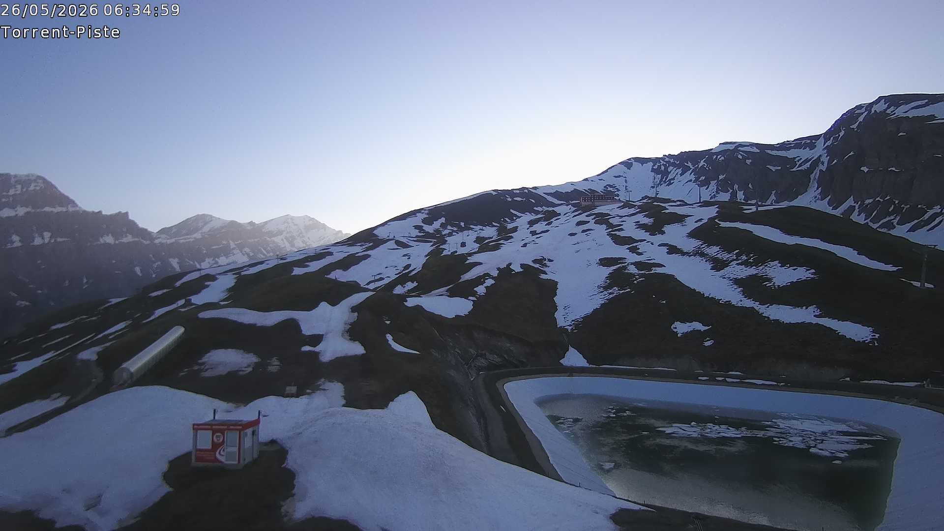 Archived image Webcam Leukerbad - Top station Rinderhütte