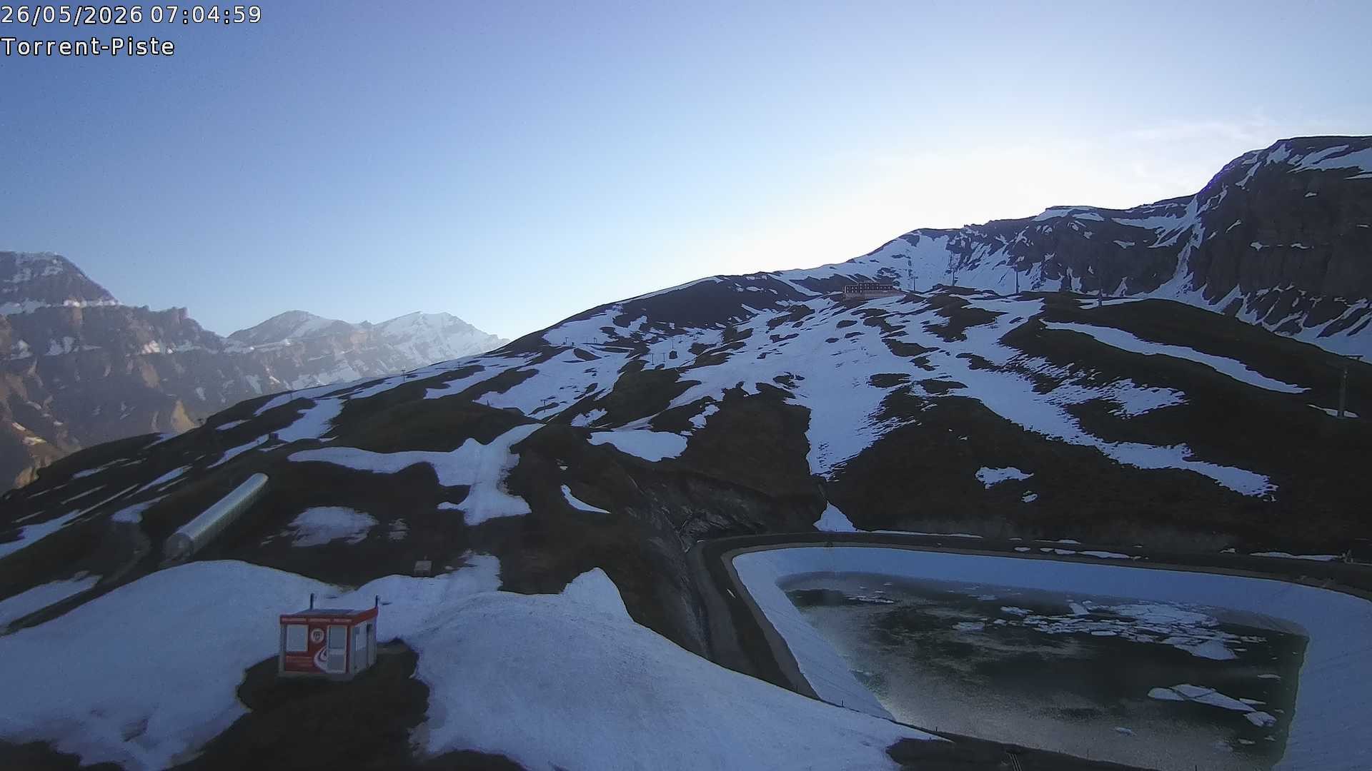 Archived image Webcam Leukerbad - Top station Rinderhütte