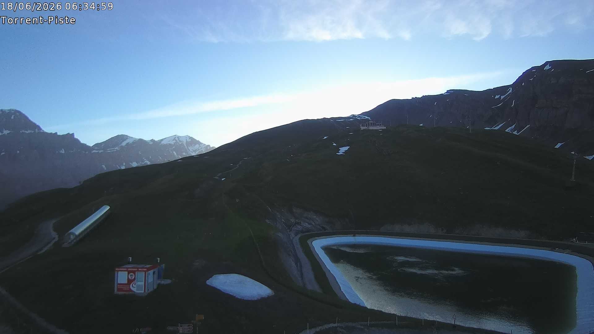 Archived image Webcam Leukerbad - Top station Rinderhütte