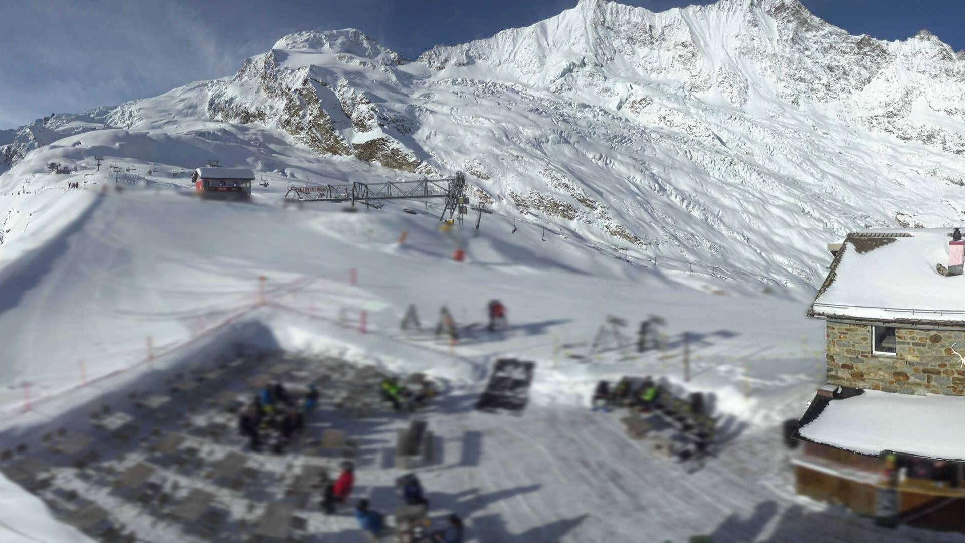 Archiv Foto Webcam Saas Fee - Längfluh Süd