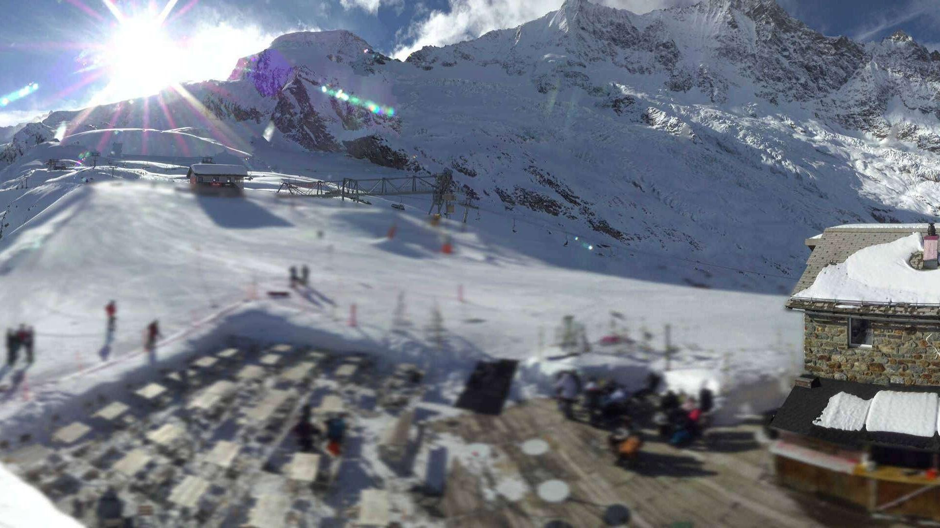 Archiv Foto Webcam Saas Fee - Längfluh Süd