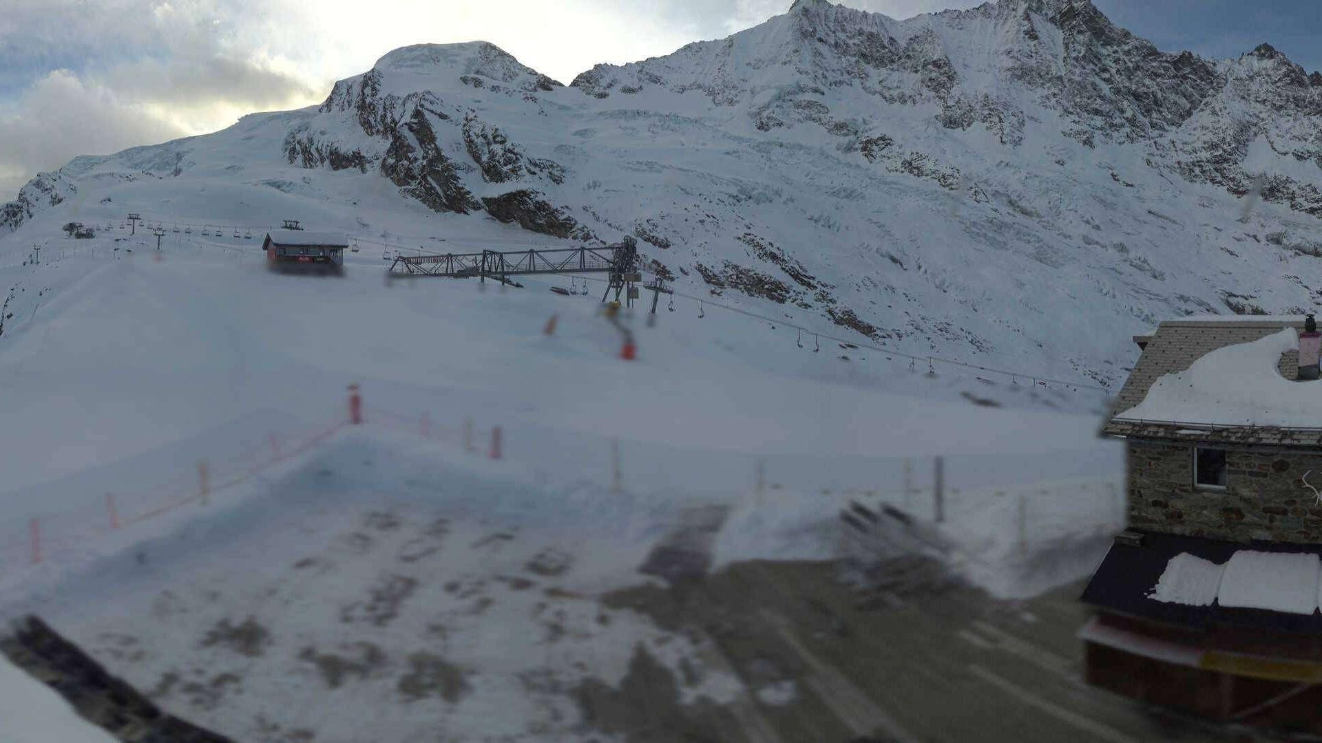 Archiv Foto Webcam Saas Fee - Längfluh Süd