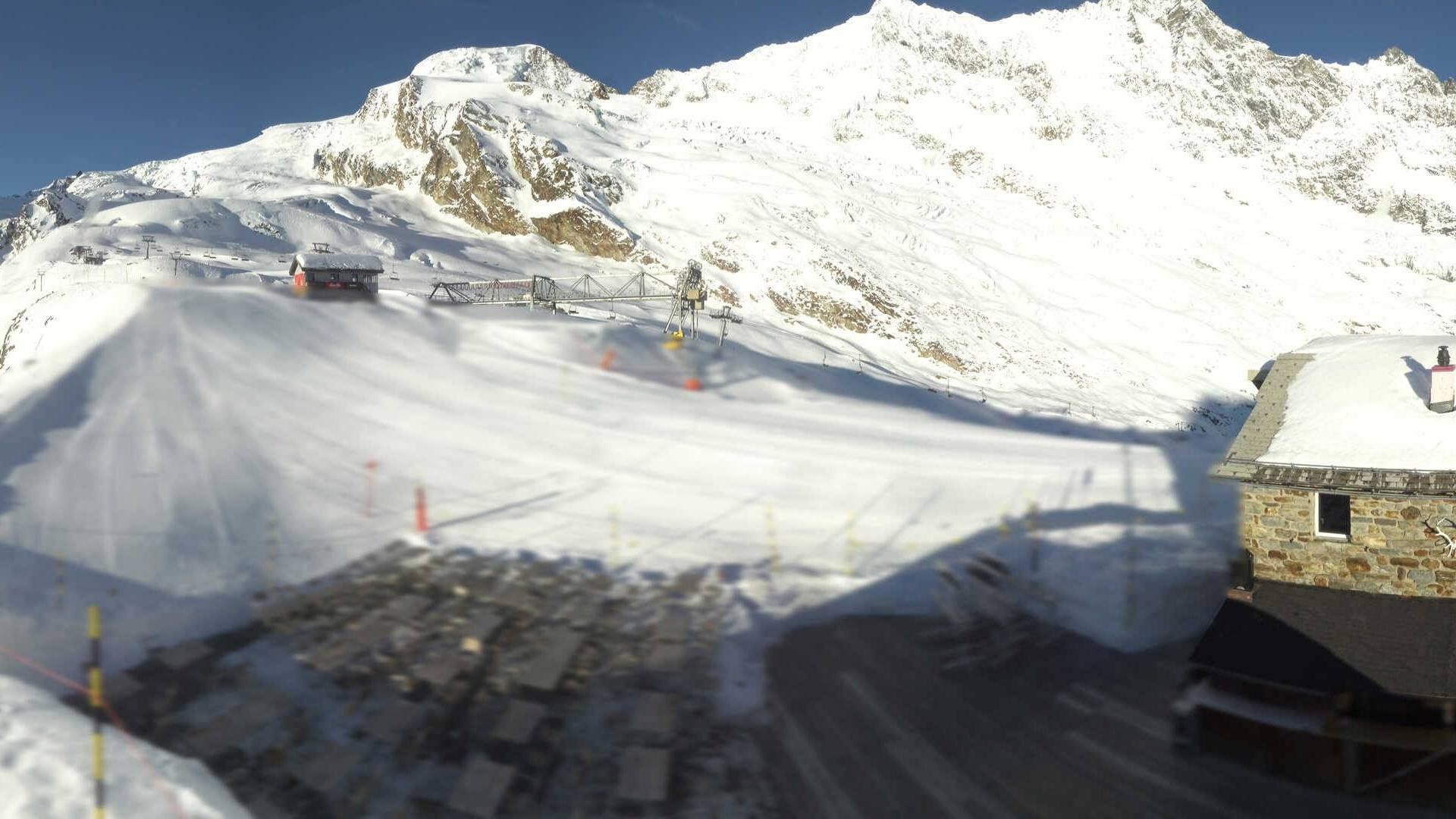 Archiv Foto Webcam Saas Fee - Längfluh Süd