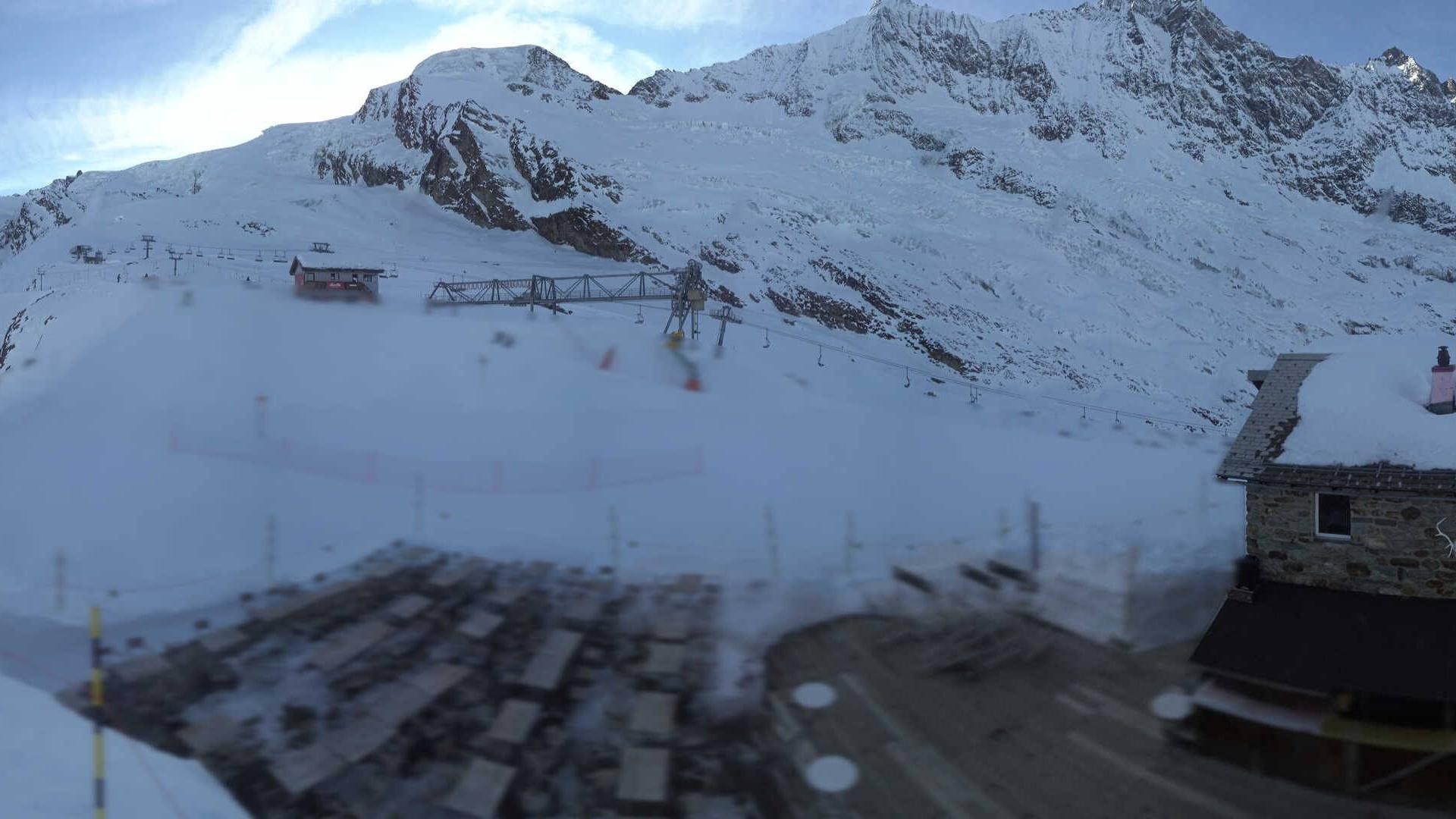 Archiv Foto Webcam Saas Fee - Längfluh Süd