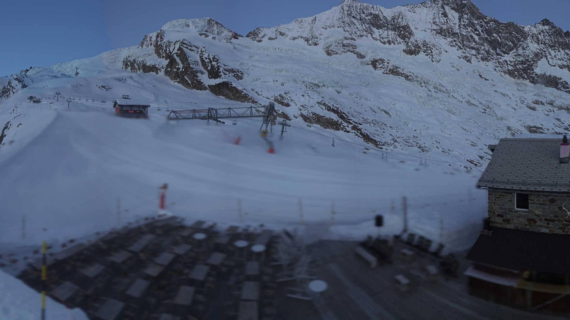 Archiv Foto Webcam Saas Fee - Längfluh Süd