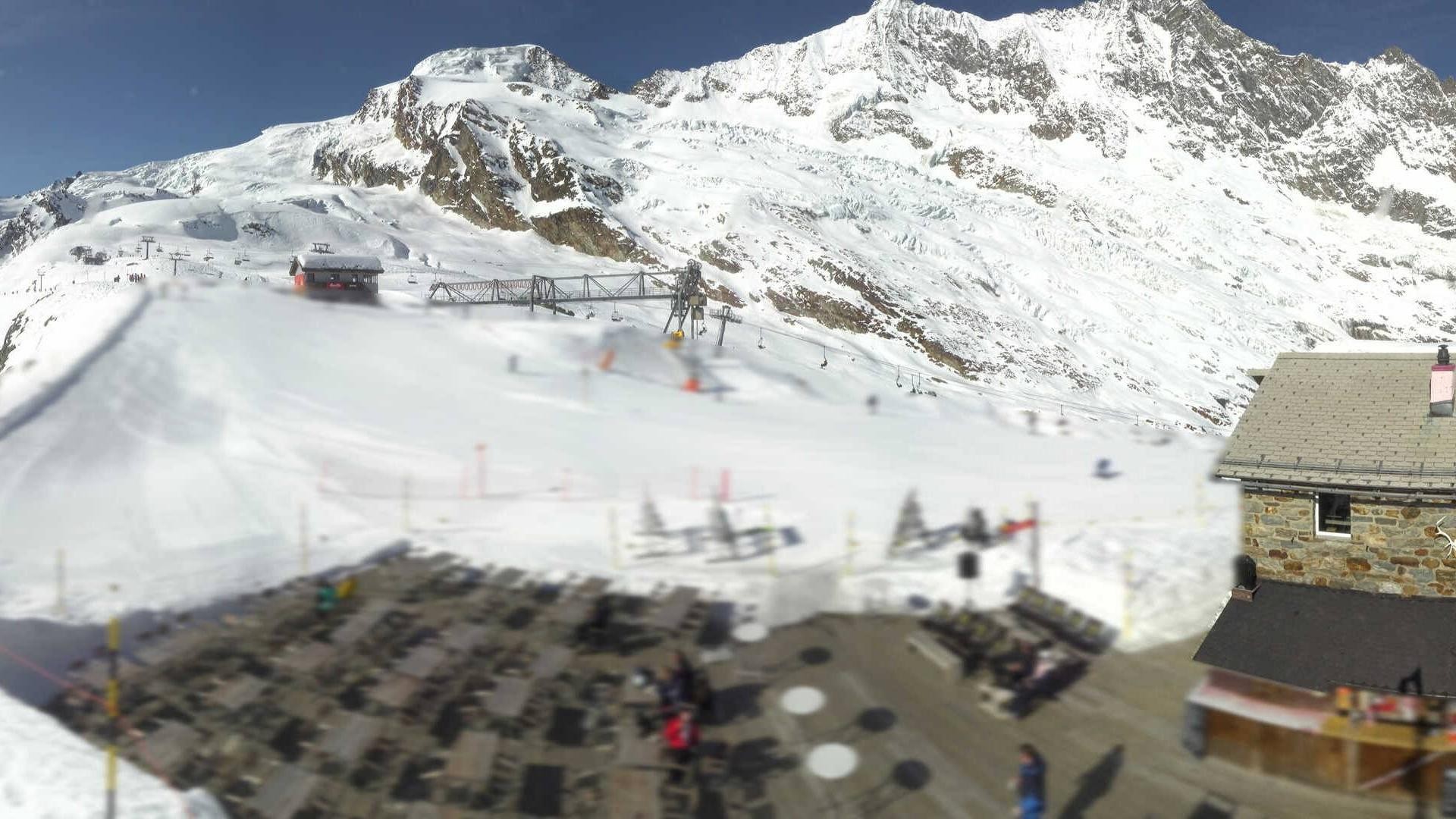 Archiv Foto Webcam Saas Fee - Längfluh Süd
