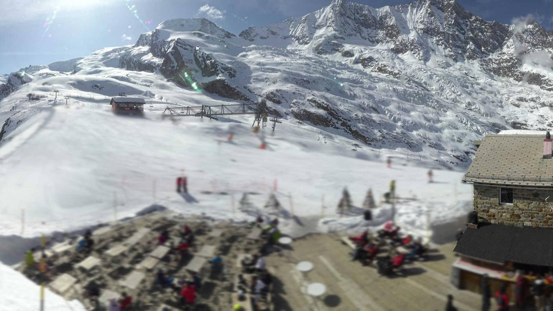 Archiv Foto Webcam Saas Fee - Längfluh Süd