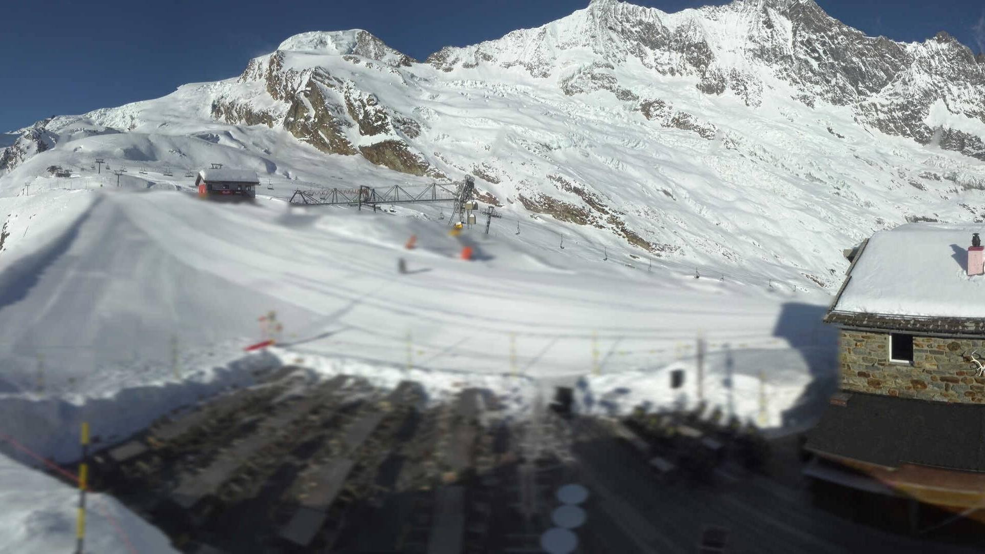 Archiv Foto Webcam Saas Fee - Längfluh Süd