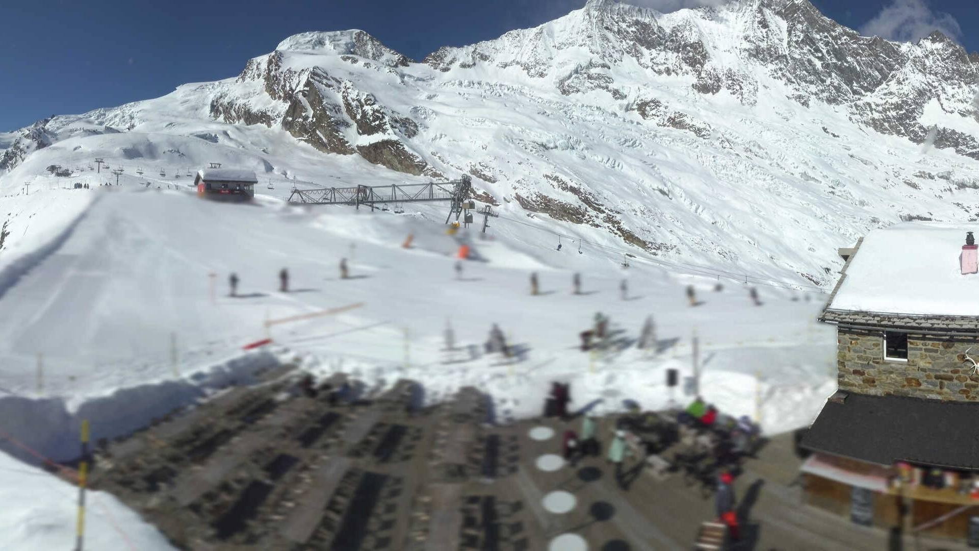 Archiv Foto Webcam Saas Fee - Längfluh Süd