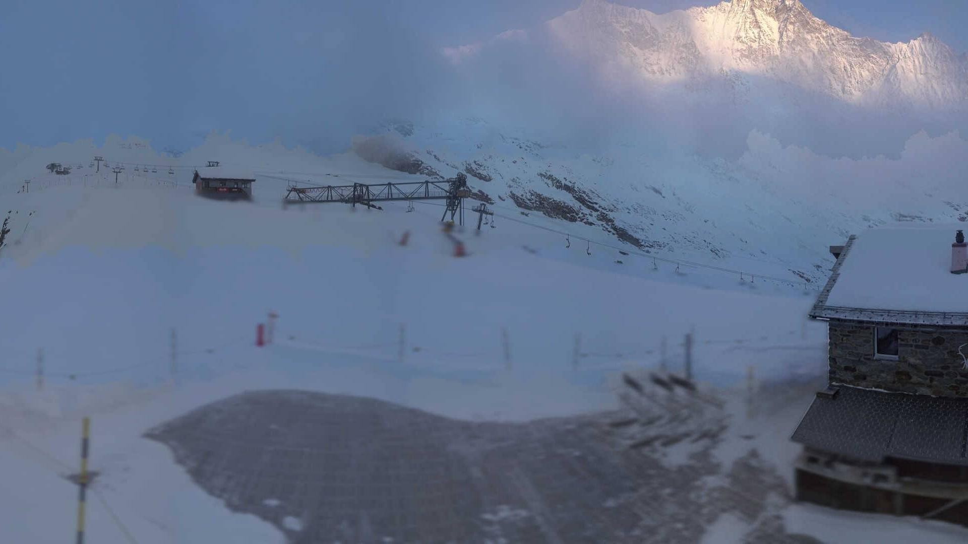Archiv Foto Webcam Saas Fee - Längfluh Süd