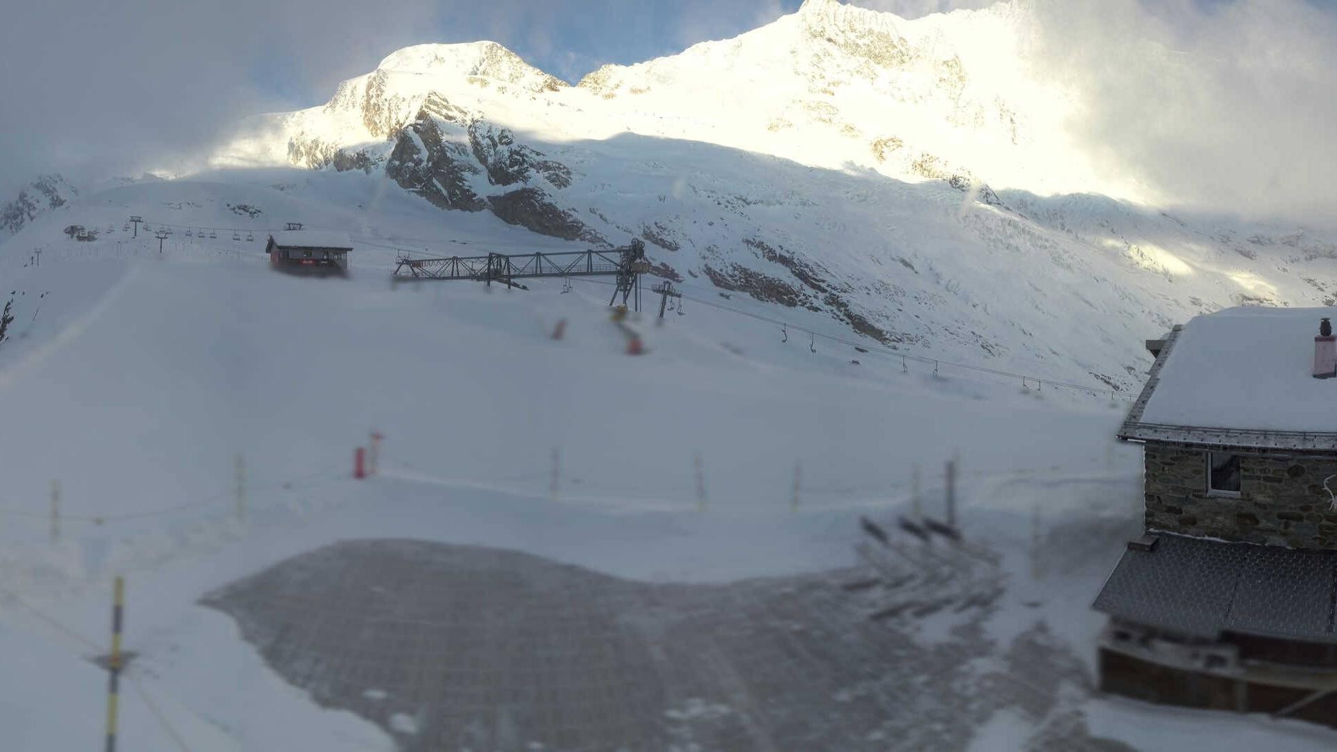 Archiv Foto Webcam Saas Fee - Längfluh Süd