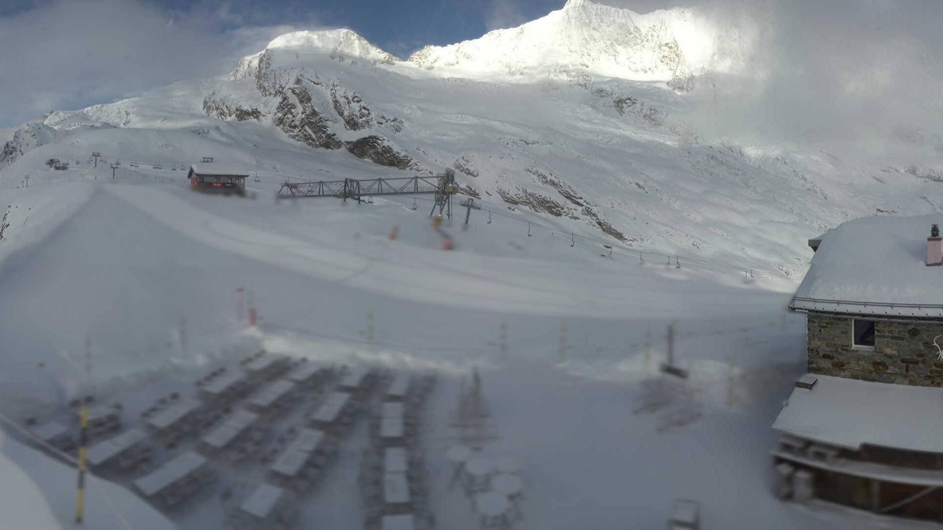 Archiv Foto Webcam Saas Fee - Längfluh Süd