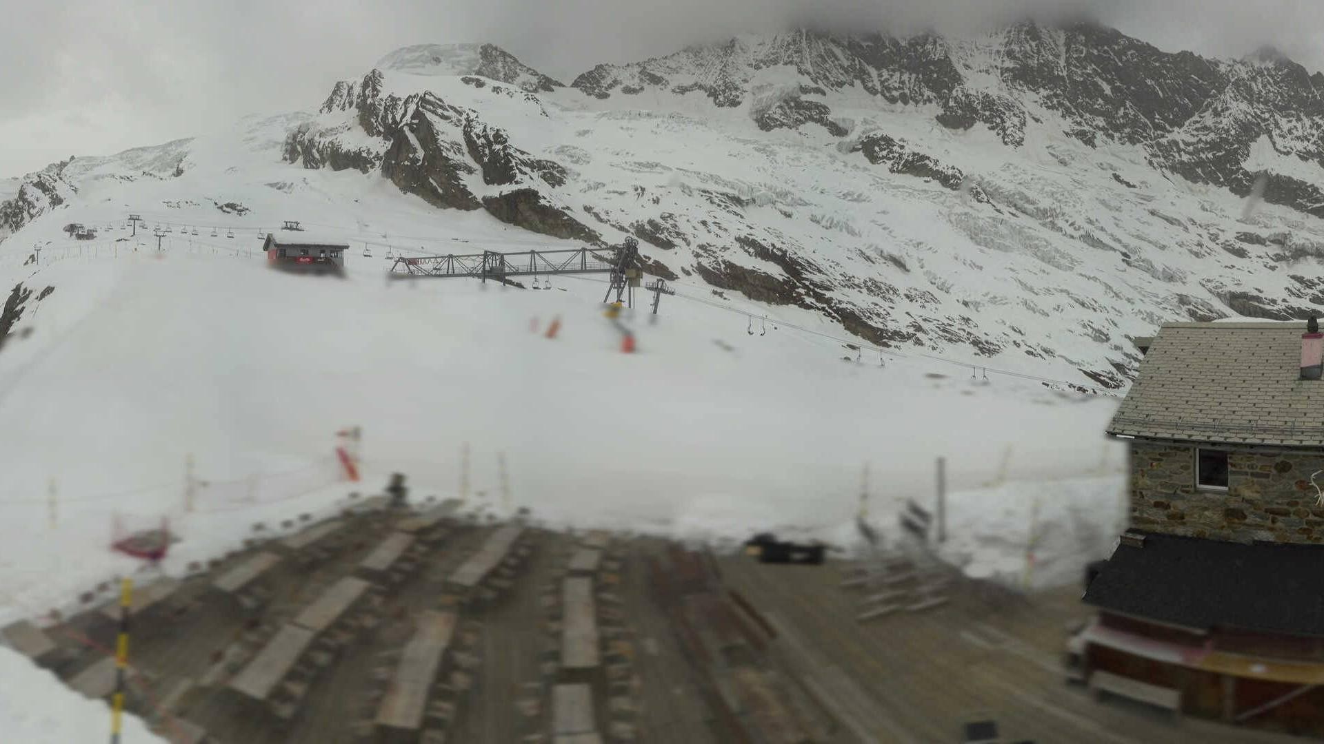Archiv Foto Webcam Saas Fee - Längfluh Süd