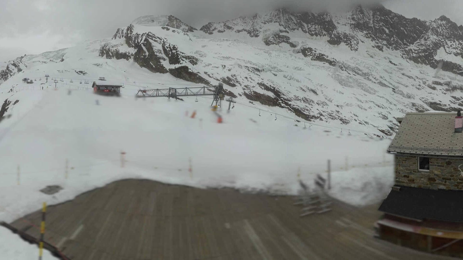 Archiv Foto Webcam Saas Fee - Längfluh Süd