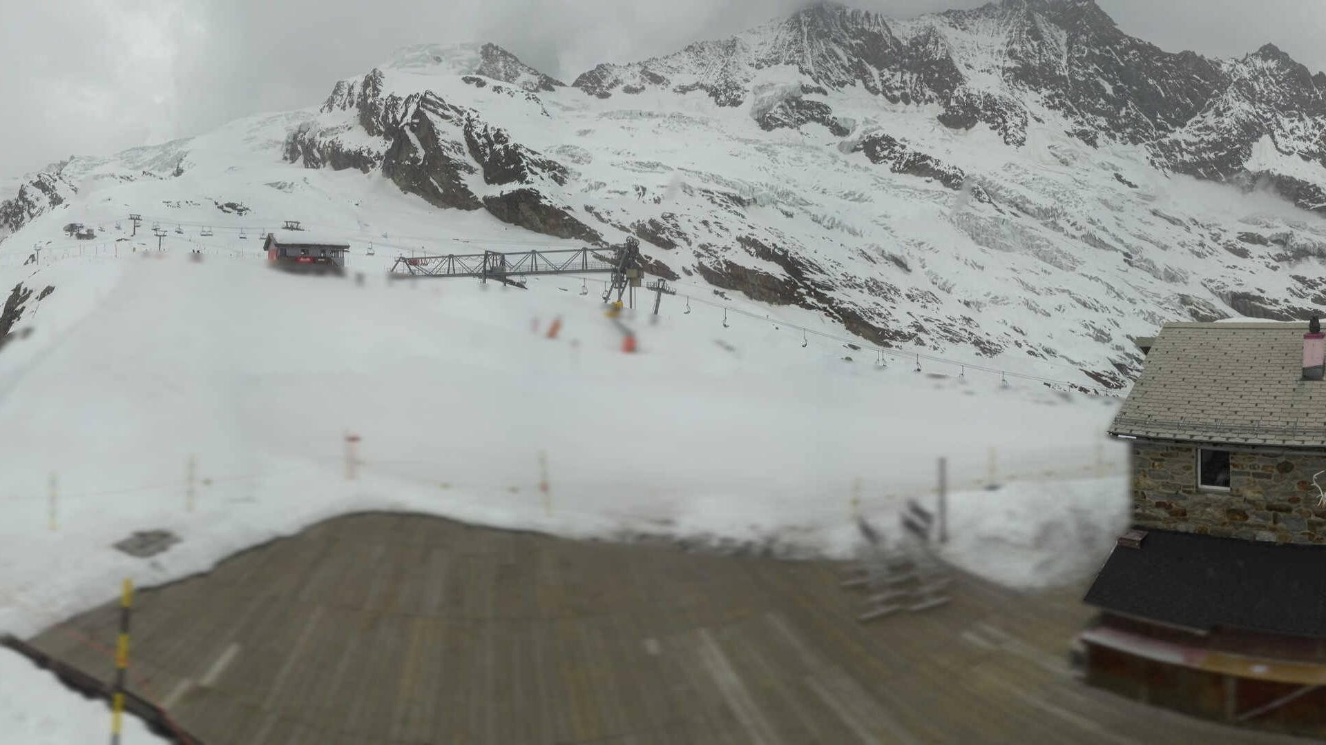 Archiv Foto Webcam Saas Fee - Längfluh Süd
