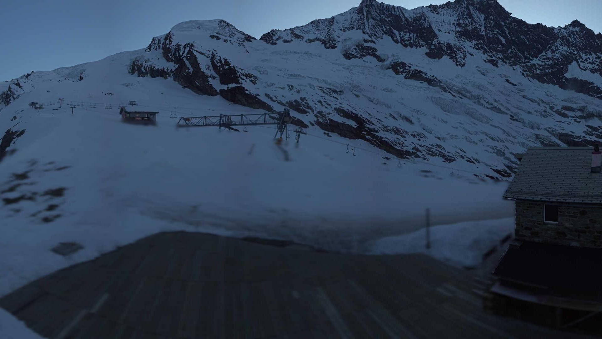 Archiv Foto Webcam Saas Fee - Längfluh Süd