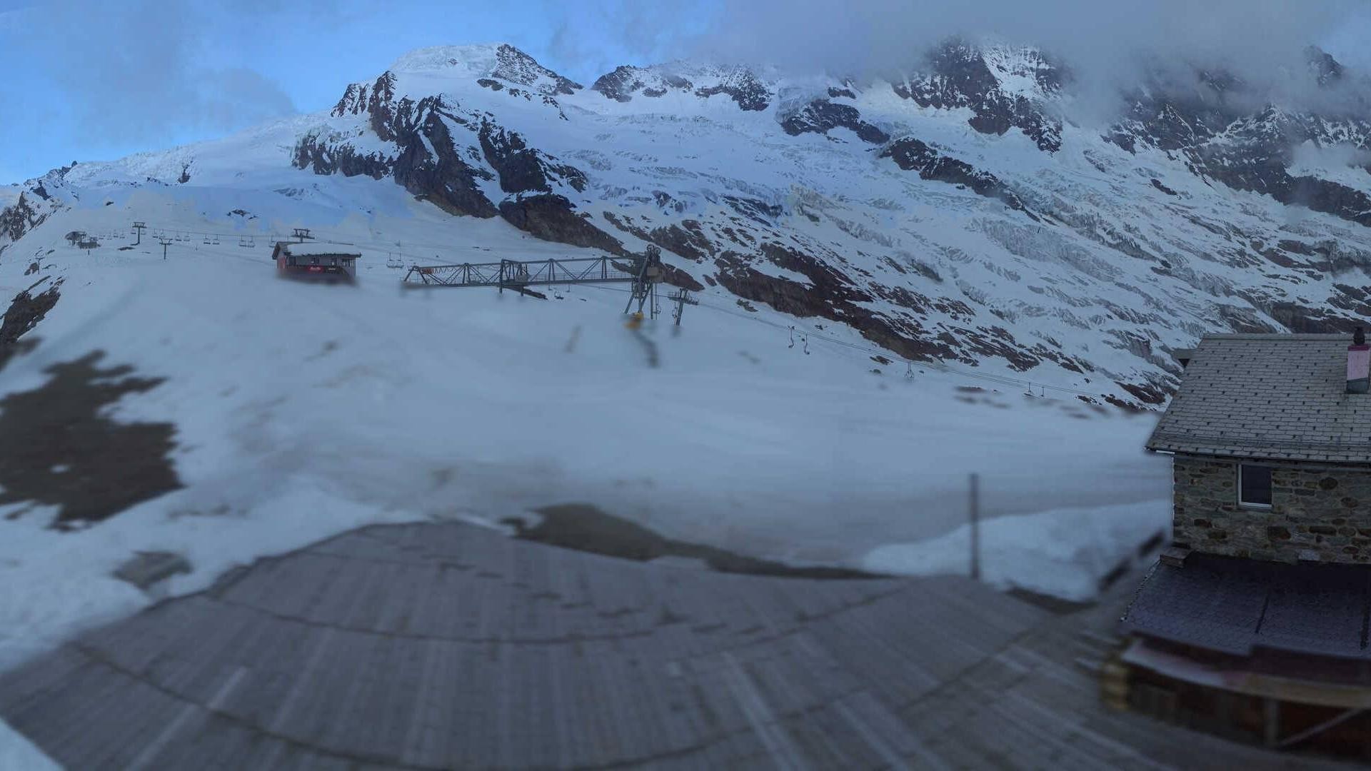 Archiv Foto Webcam Saas Fee - Längfluh Süd