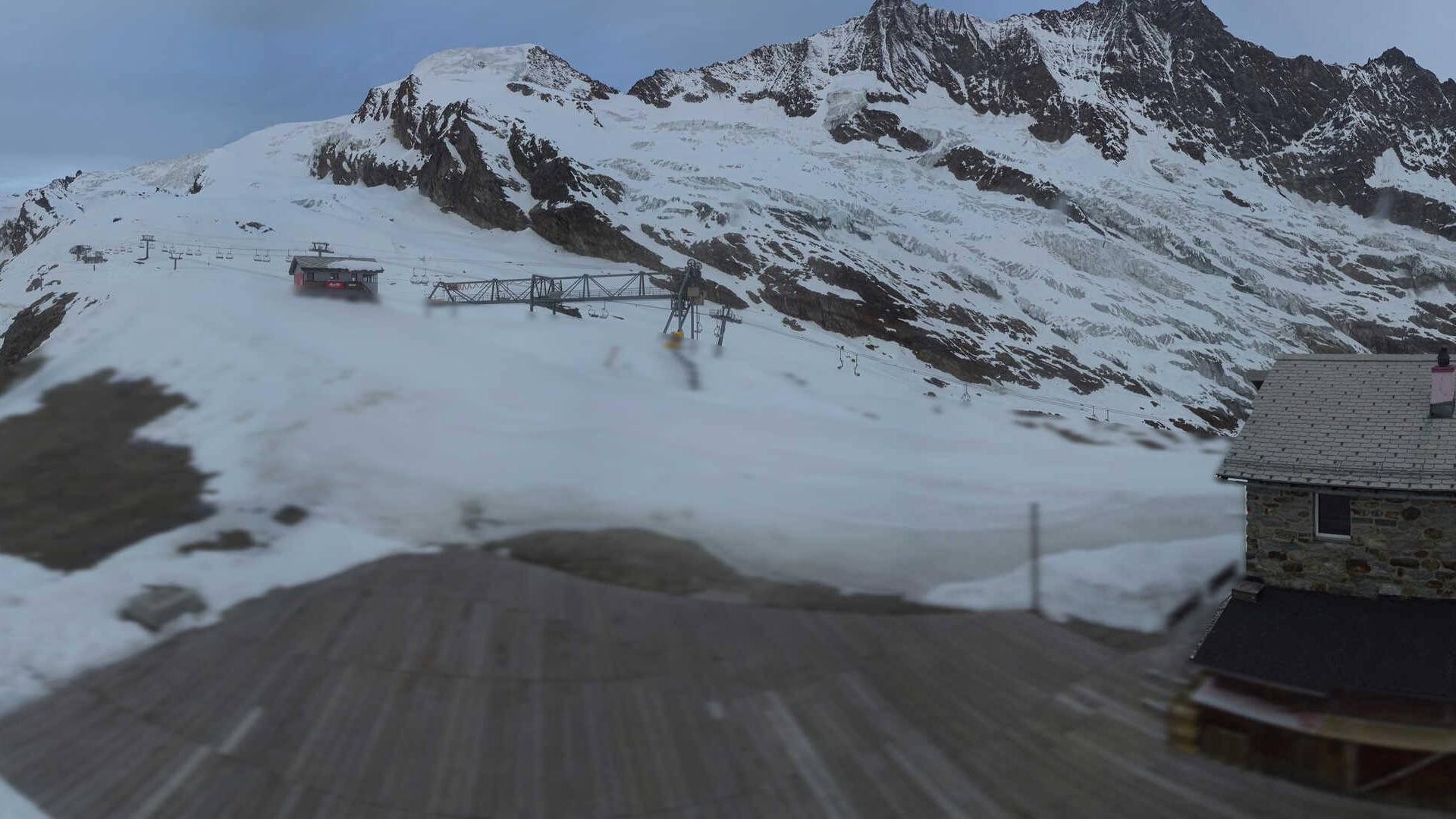 Archiv Foto Webcam Saas Fee - Längfluh Süd