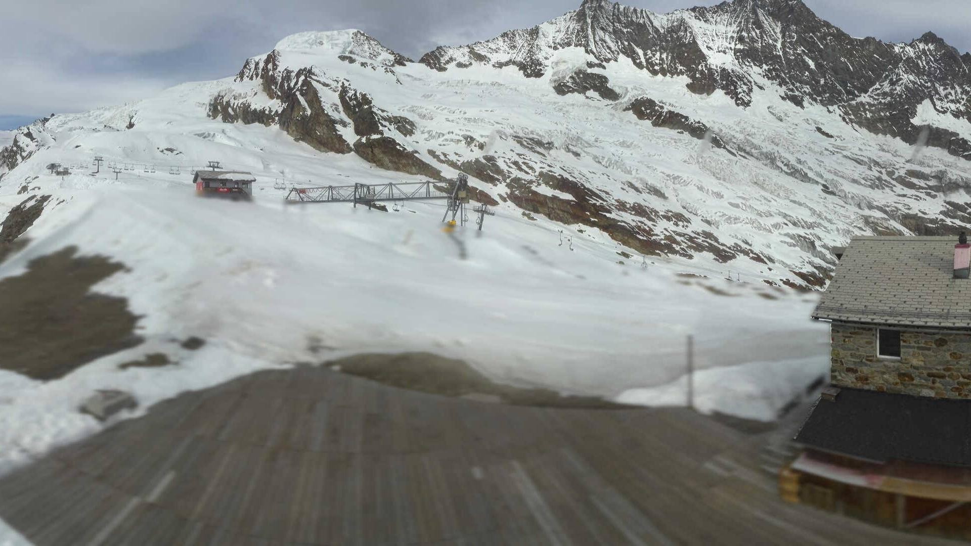 Archiv Foto Webcam Saas Fee - Längfluh Süd