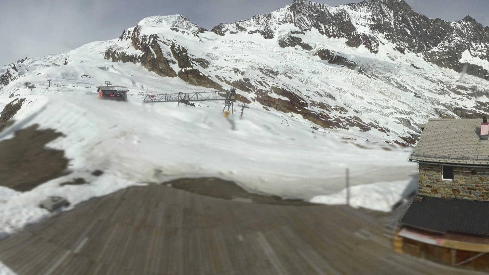 Archiv Foto Webcam Saas Fee - Längfluh Süd