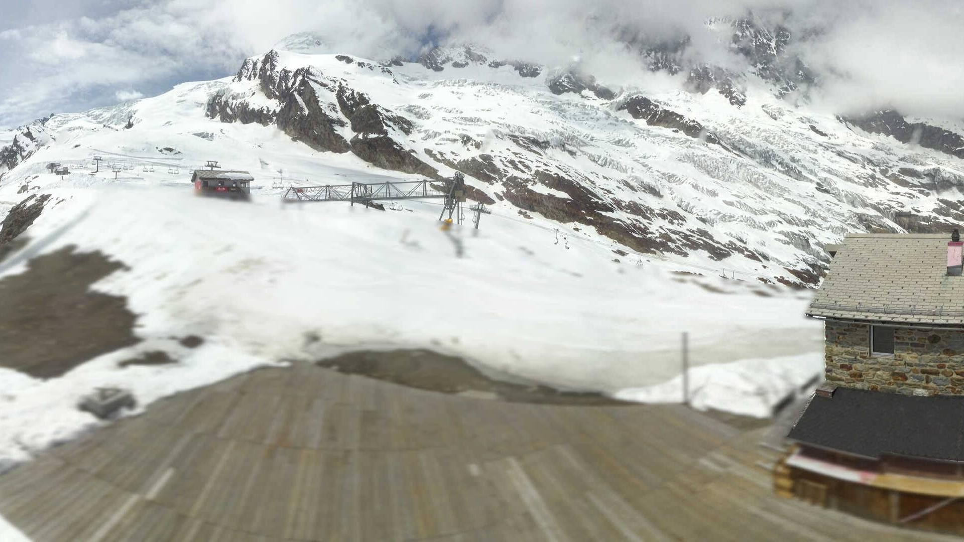 Archiv Foto Webcam Saas Fee - Längfluh Süd