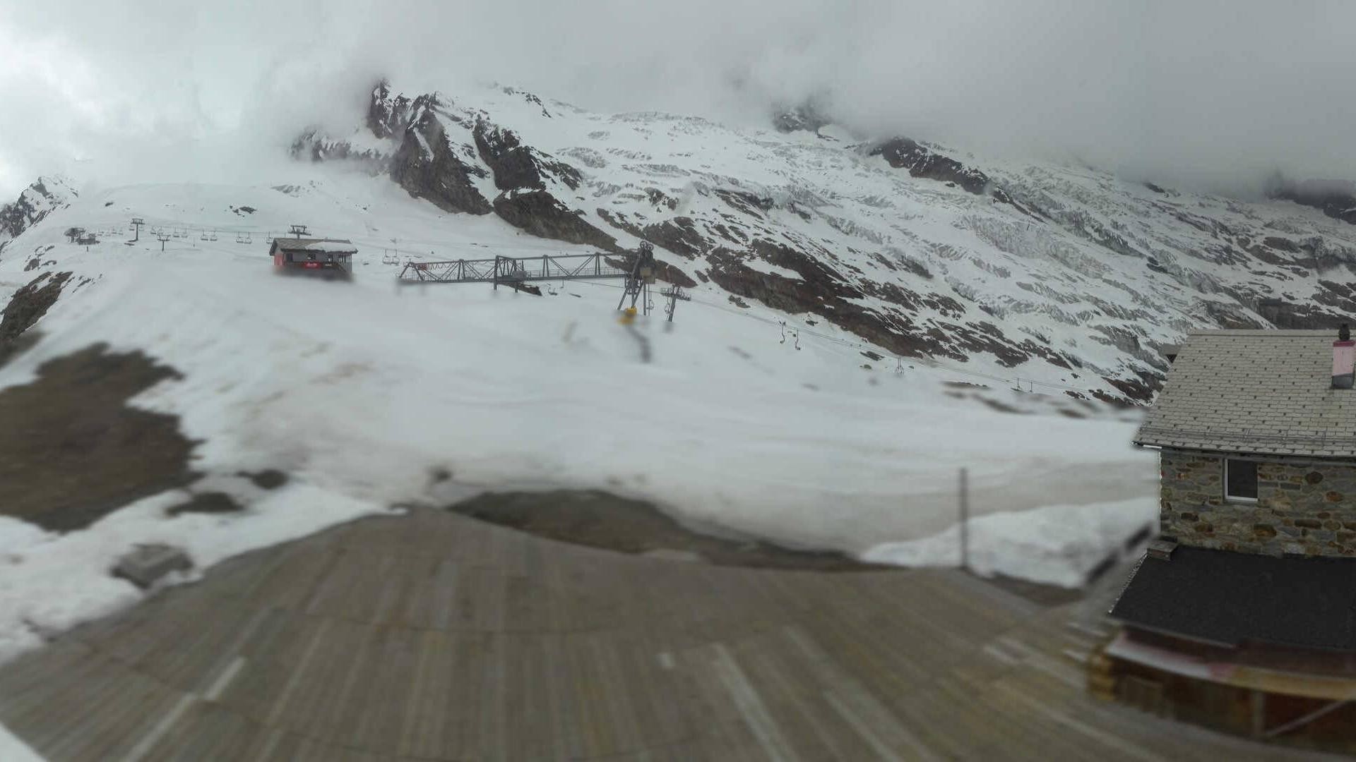 Archiv Foto Webcam Saas Fee - Längfluh Süd