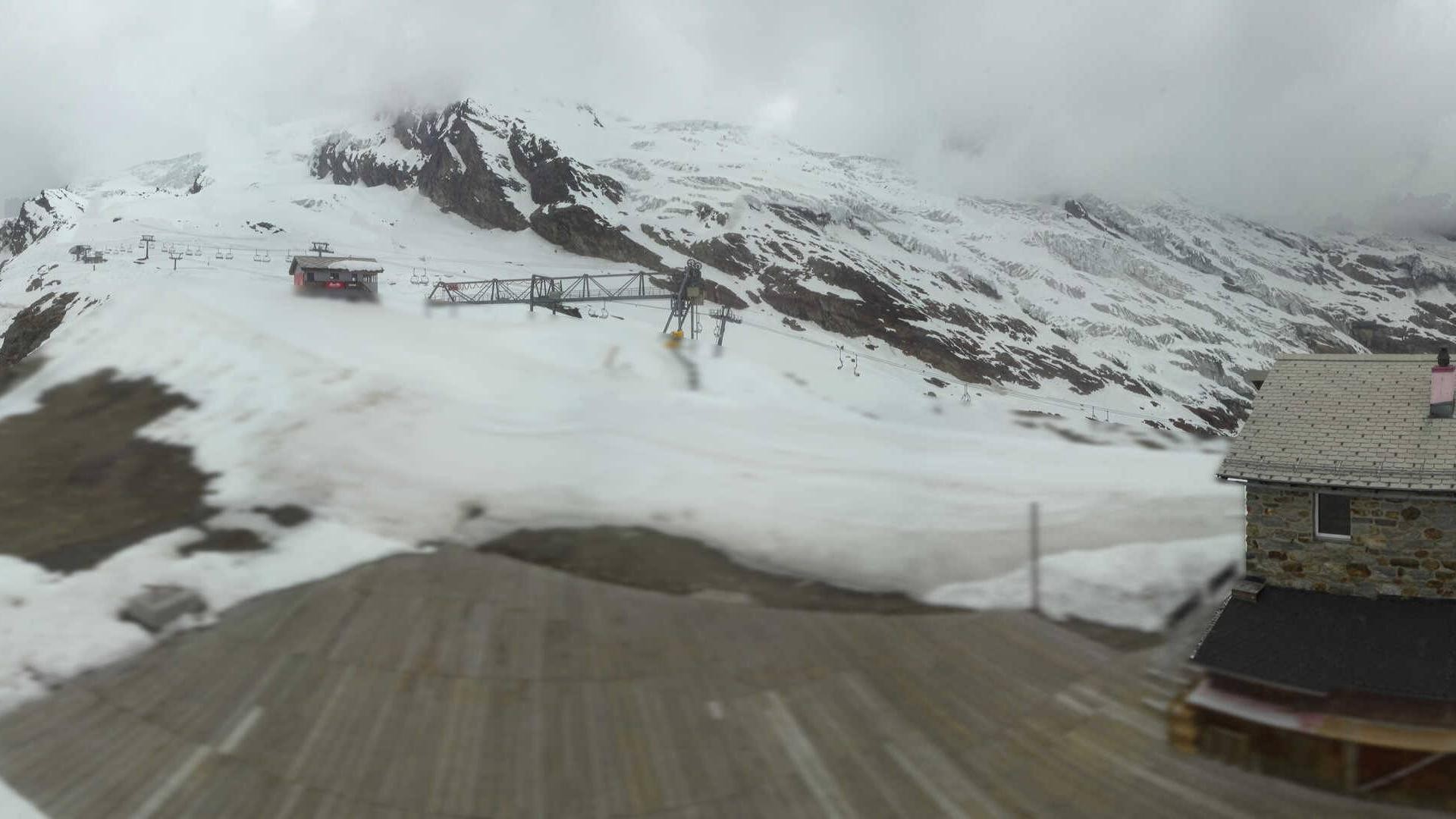 Archiv Foto Webcam Saas Fee - Längfluh Süd