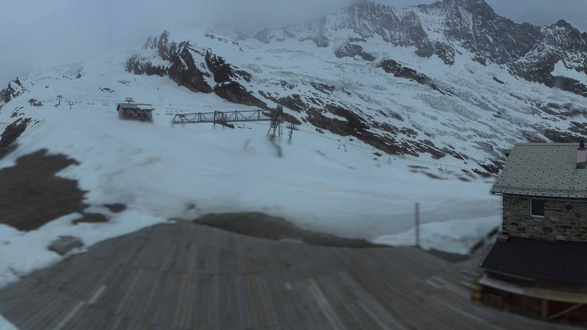 Archiv Foto Webcam Saas Fee - Längfluh Süd