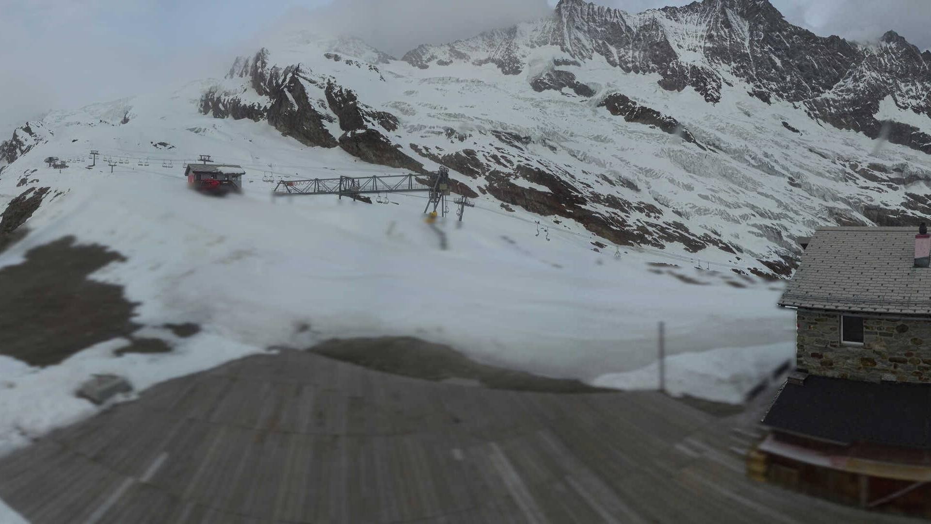 Archiv Foto Webcam Saas Fee - Längfluh Süd