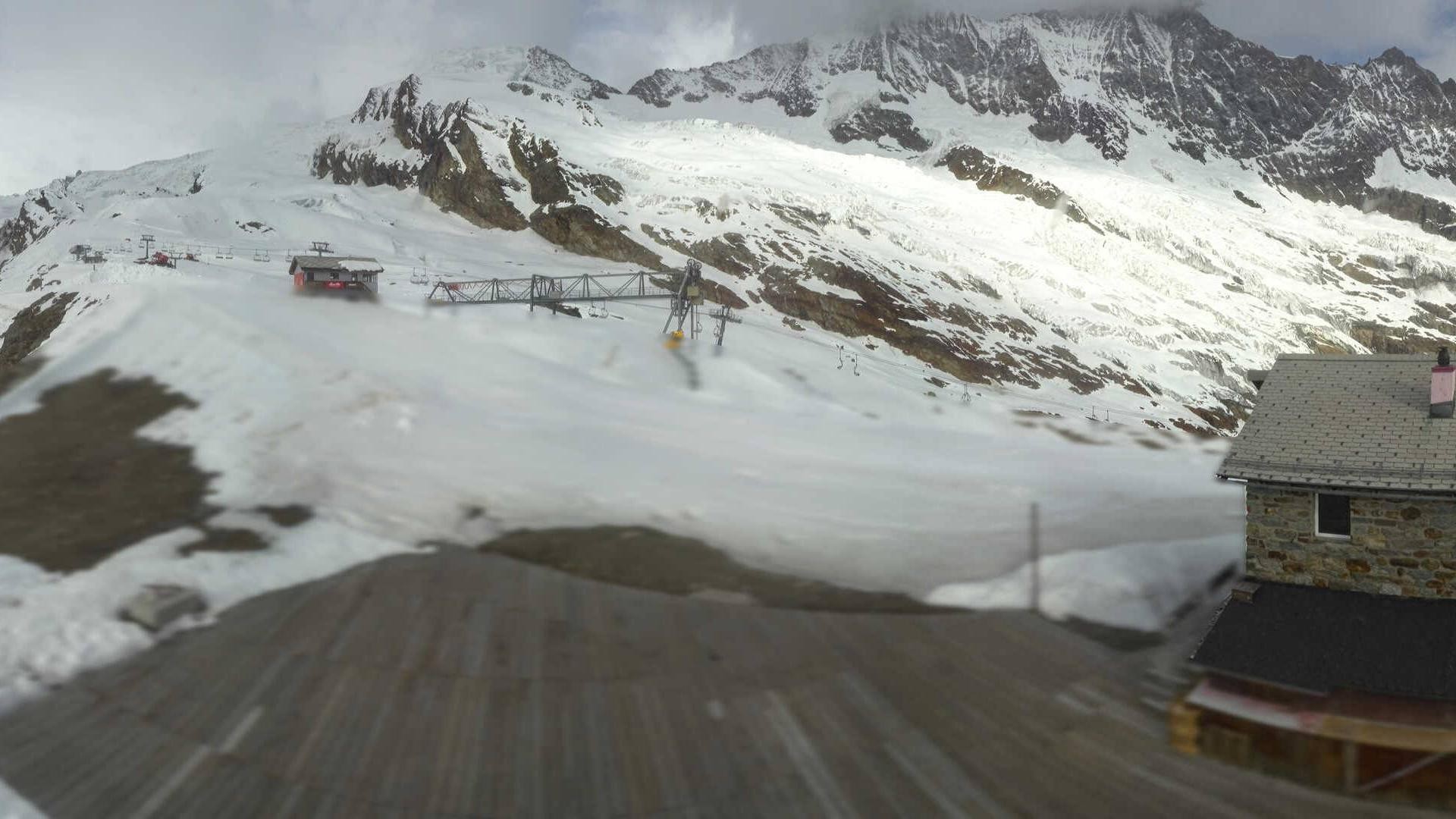 Archiv Foto Webcam Saas Fee - Längfluh Süd